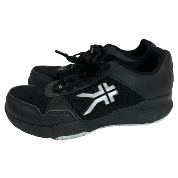 Kuru Quantum Black Logo Leather Lace Up Athletic Shoes Sneakers Womens Size 5.5 - Picture 1 of 12